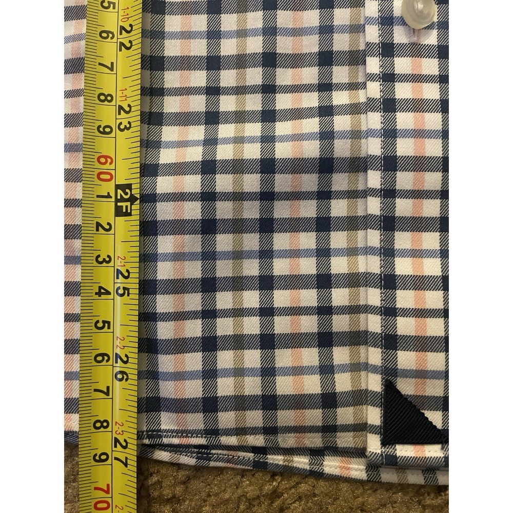 UNTUCKit Long Sleeve Button Up Shirt Men's Pink Blue Plaid Medium JBHS - Picture 6 of 10